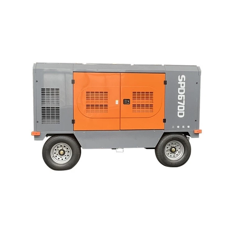 twin-screw portable diesel air compressor