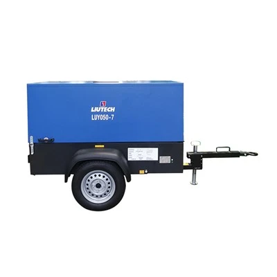 050-7 Liutech Air Compressor175 PSI डीजल 7 बार एयर कंप्रेसर मशीन खनन के लिए